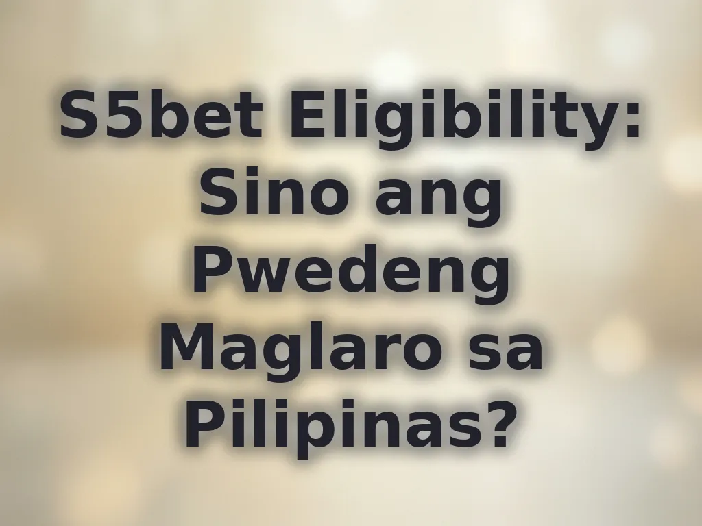 Eligibility rules